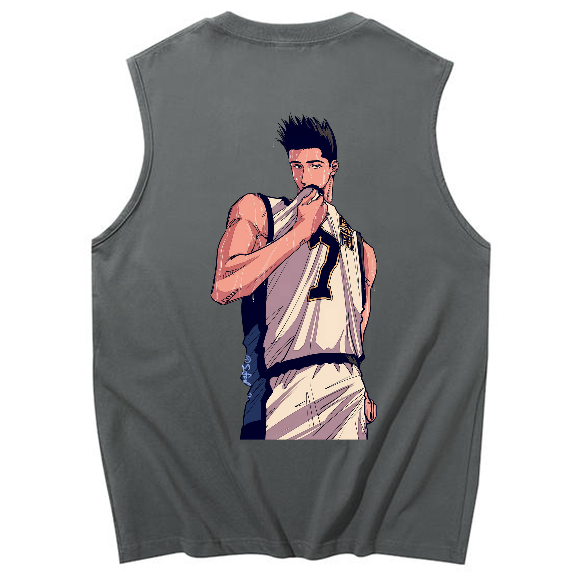 （画像用） SLAM DUNK／スラムダンク コットン100％タンクトップ（背面プリント）